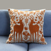 Reindeer Embroidered Cushion Cover (Pack of 1 Piece)