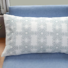 White Snowflakes Embroidered Cushion Cover (Pack of 1 Piece)