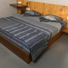 Stylish Grey Print Bedding Set