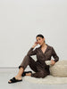 Mocha Satin Co-ord Set
