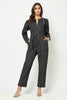 BLACK TXT JUMPSUIT