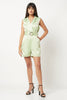 Pastel Green Satin Playsuit