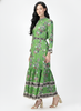 Botanic Fall Dress Green