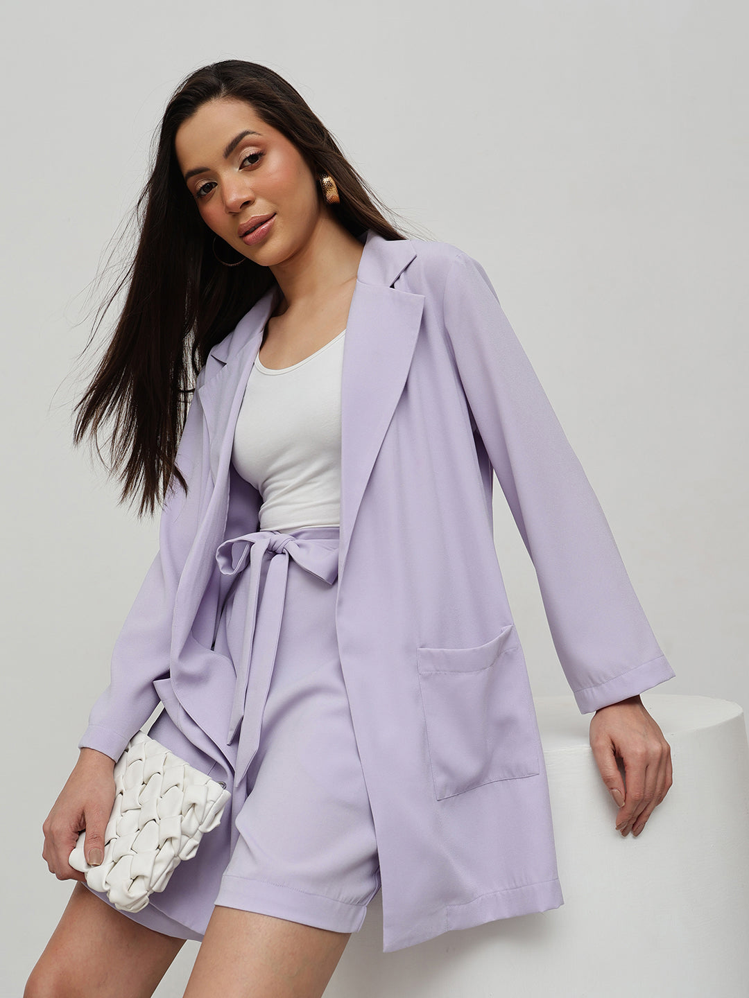 Frenchy Blazer-Shorts Co-ord