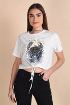 Pearl White Cancer Zodiac Tee, Stylish Tops for Women