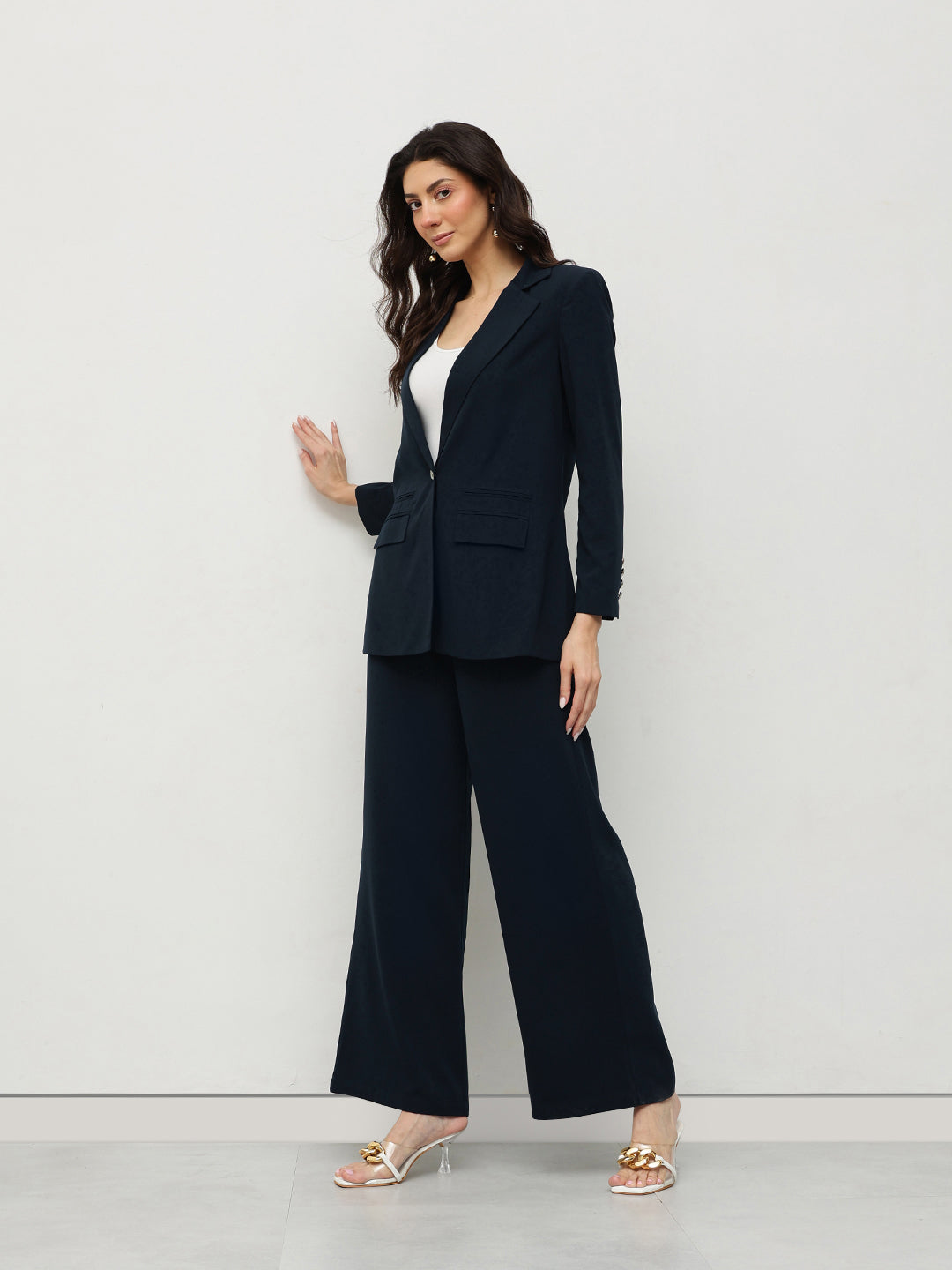 Midnight Elegance Power Suit