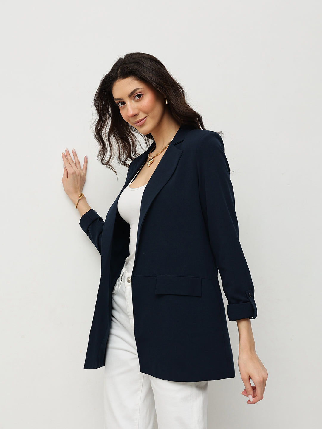 Blue Charcoal Tailored Blazer