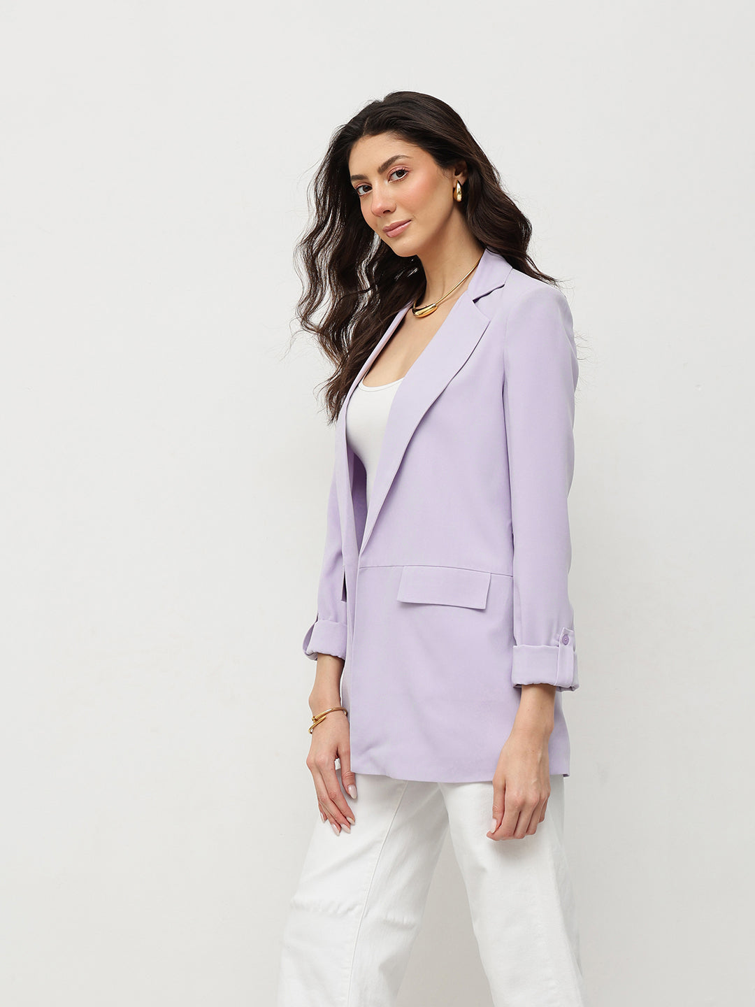 Soft Lavender Elegance Blazer