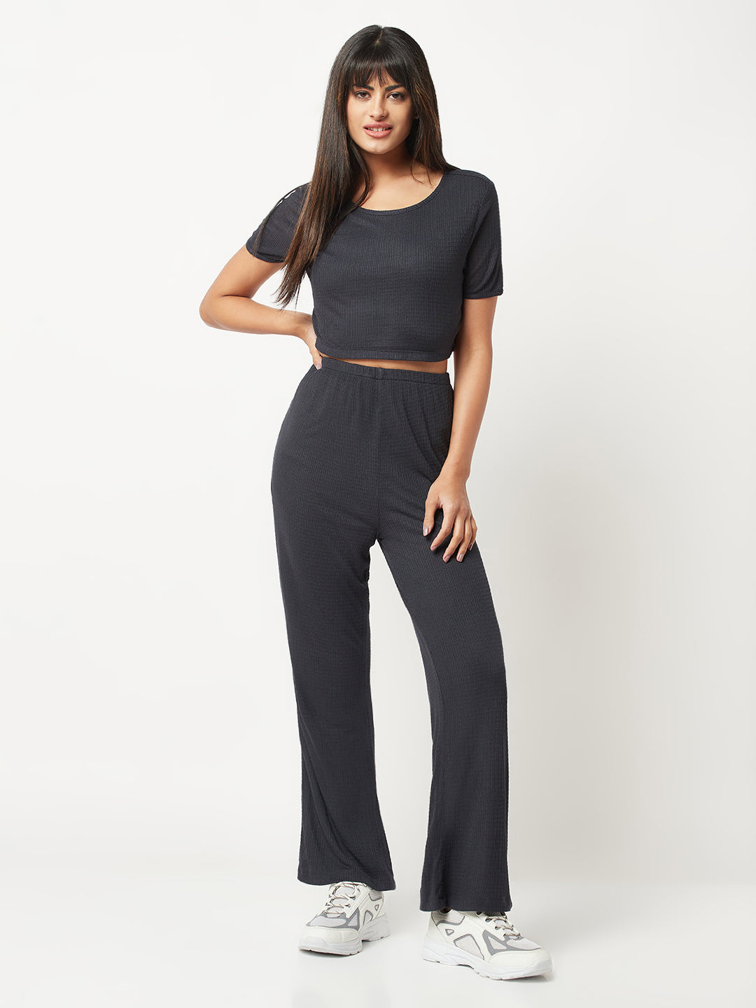 Charcoal Solid Co-ord Set