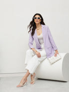 Soft Lavender Elegance Blazer