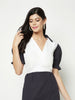 Blue Vas Puff Dress