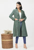 Verdant Elegance Over Coat