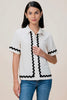 Zigzag Contrast Designer Shirt