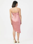 Ruched Satin Party Dress