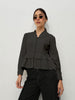 Black Vintage Ruffle Top